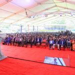 Deputy President Rigathi Gachagua speaking while commissioning an engagement of leaders and other stakeholders from Rift Valley in Nakuru.