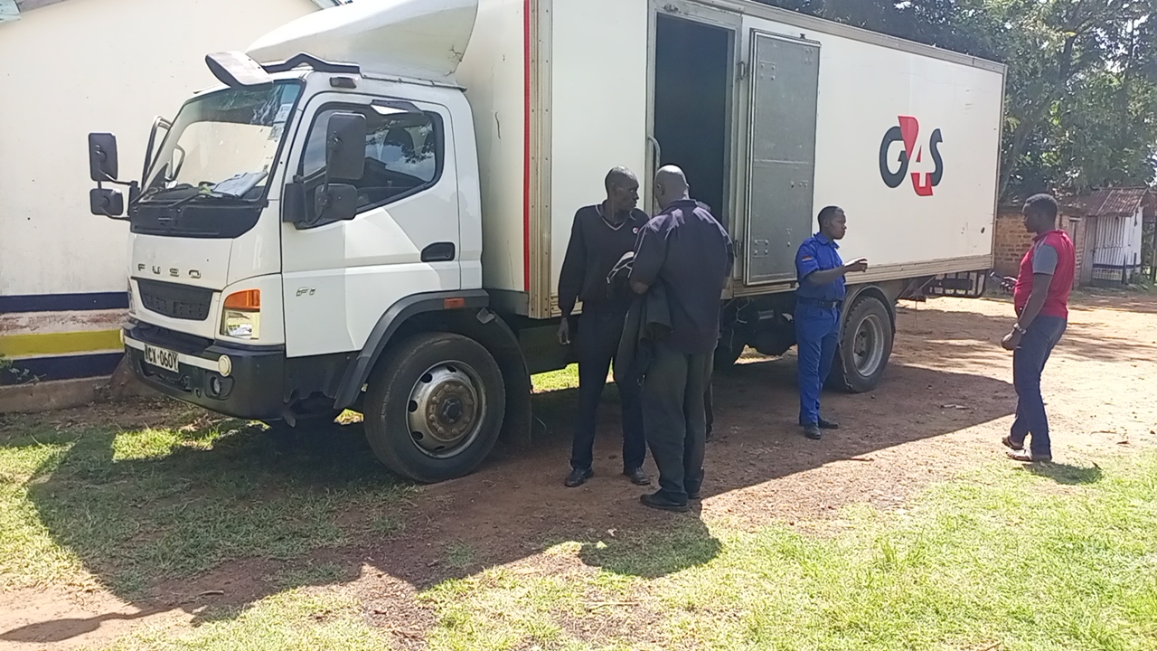 G4S lorry ferrying bhang