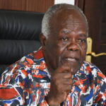 The Communications Workers Union (COWU) General Secretary Benson Okwaro addressing the media in Kisumu. Photo by Chris Mahandara.