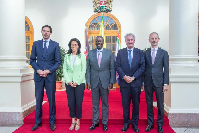 President Ruto when he met Chrysoula Zacharopoulou, the Minister for Development, Francophony and International Partnerships of the French Republic at State House.