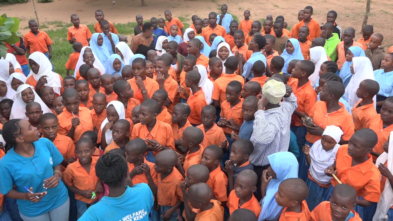 Pupils from Bwiti primary school (PHOTOS BY Jackson Mnyamwezi)