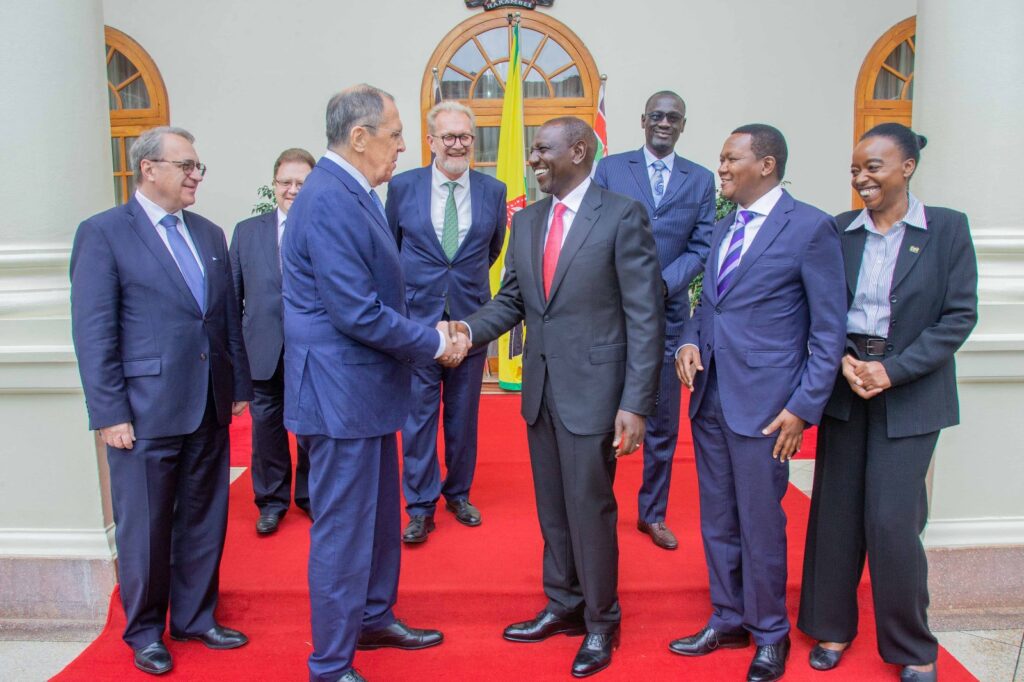 Kenya in May hosted Russian Foreign Minister Sergei Lavrov.