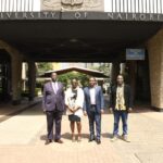 L-R: University of Nairobi’s Director of Corporate Affairs John Orindi, Asharami Synergy Limited Kenya’s Operations Manager, Lavinah Gonah, Sahara Group’s Head of Corporate Communications Bethel Obioma and Aunthetik House Series’ Communications Consultant Kurian Musa at the University of Nairobi, in Nairobi, Kenya. PHOTO | Courtesy