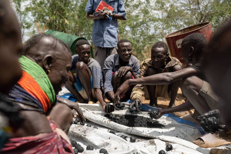 Community Briquette making