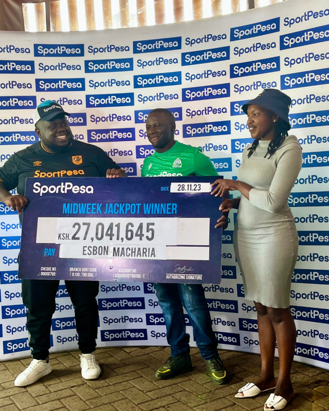 Businessman Esbon Macharia wins Kshs 27m SportPesa mid-week jackpot - KBC