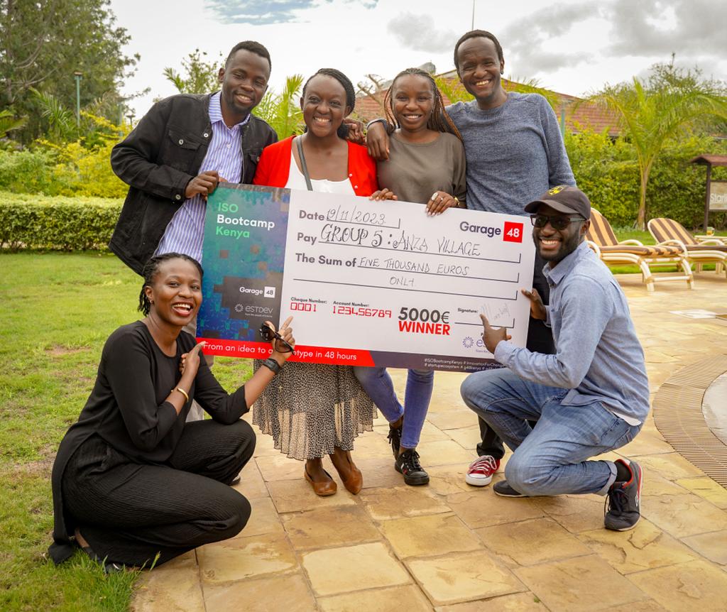 Anza Village, a Kenyan firm that supports innovation organisation, is the winner of this year's €5,000 Garage48's ISO Bootcamp Kenya.