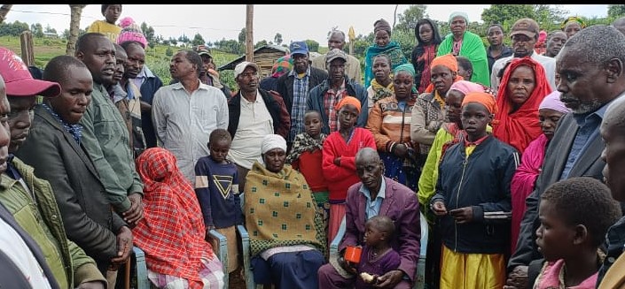 The Family of Late Edwin Koskei who died after a shooting incident in Nkoben area, Narok South Sub County