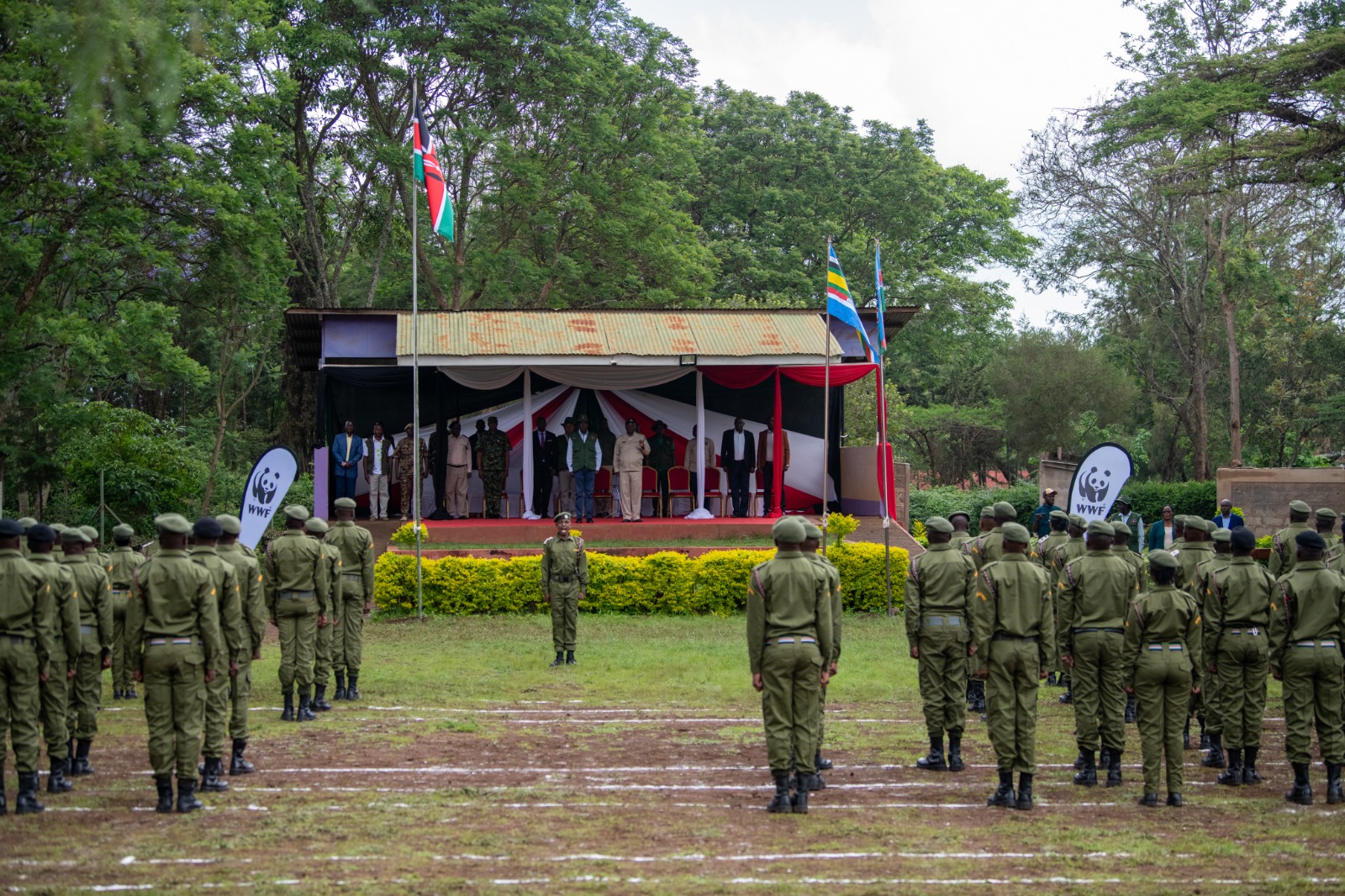 110 students from Kajiado County's Environmental Protection Unit graduate