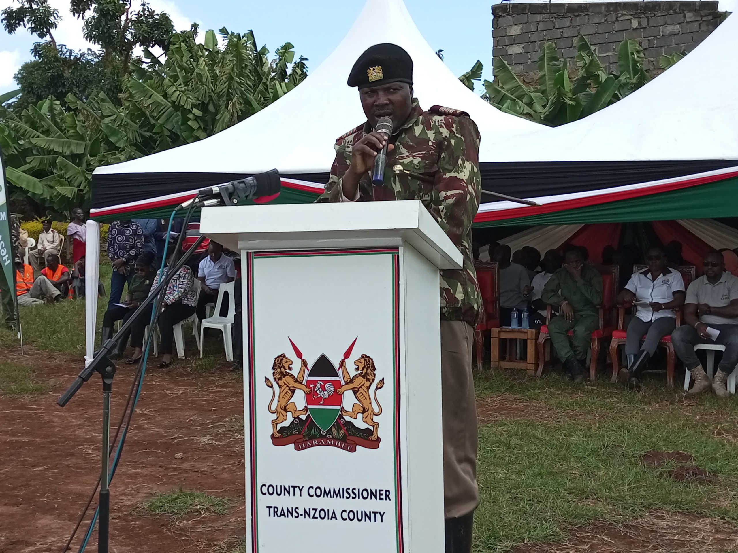 Trans Nzoia County Commissioner Gideon Oyagi in a past function