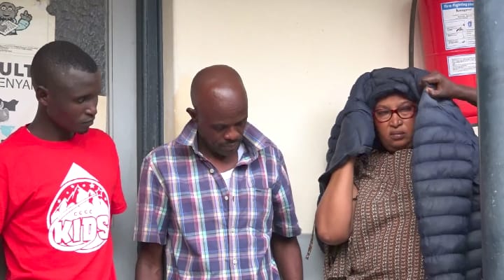 Three suspects among the five suspects who were impersonating EACC officials, who were caught, while extorting bribe from an officer working at Kitui county government headquarters in Kitui town.