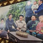 President Xi Jinping with locals from the Shibadong village in 2013.