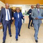 From Left KNCCI President Dr Erick Rutto, PS for Agriculture Dr Kipronoh Ronoh and Vice Chancellor UOE Prof. Thomas Kimeli Cheruiyot, Ph. D at the University of Eldoret