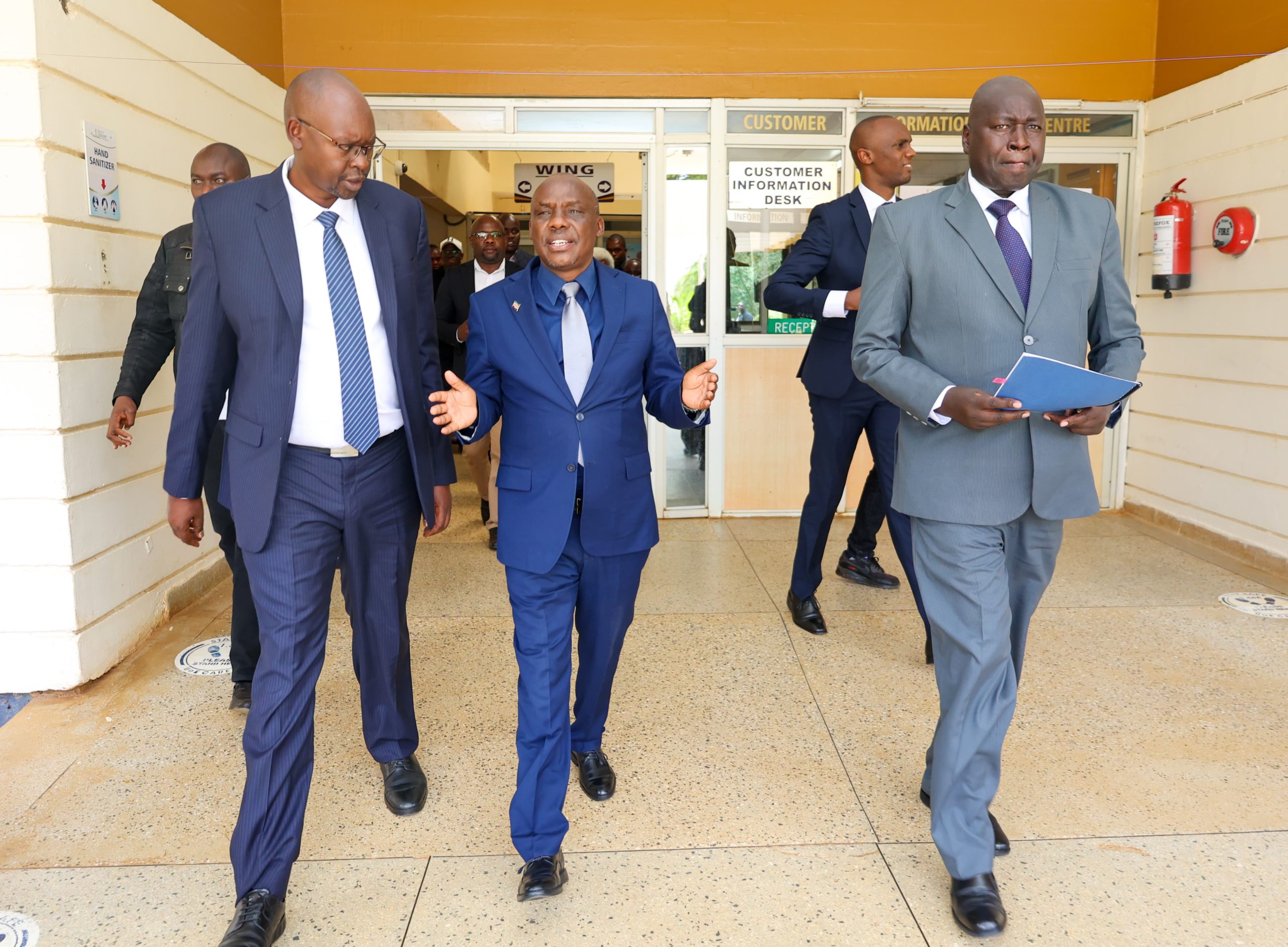 From Left KNCCI President Dr Erick Rutto, PS for Agriculture Dr Kipronoh Ronoh and Vice Chancellor UOE Prof. Thomas Kimeli Cheruiyot, Ph. D at the University of Eldoret