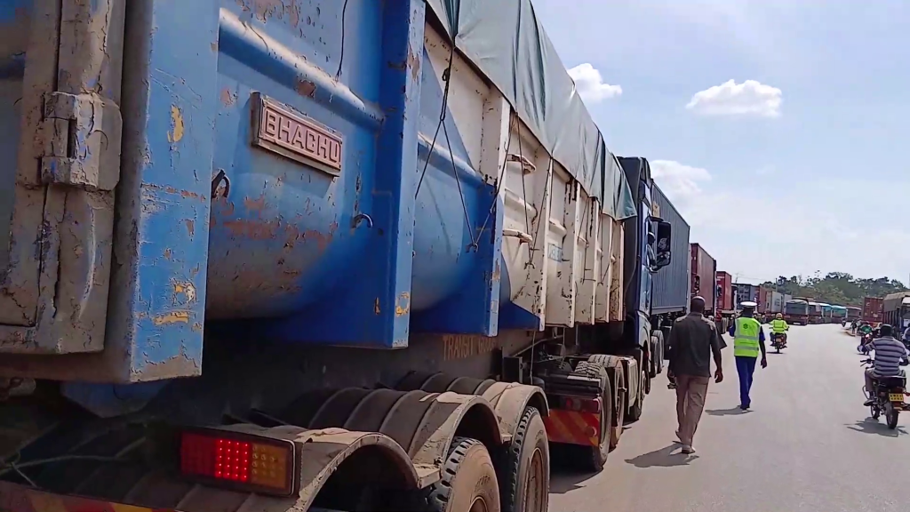 Truck drivers protest at Malaba