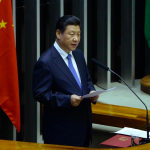 Chinese President Xi Jinping delivers a speech at the Brazilian National Congress in Brasilia, Brazil, July 16, 2014. (Xinhua/Liu Jiansheng)