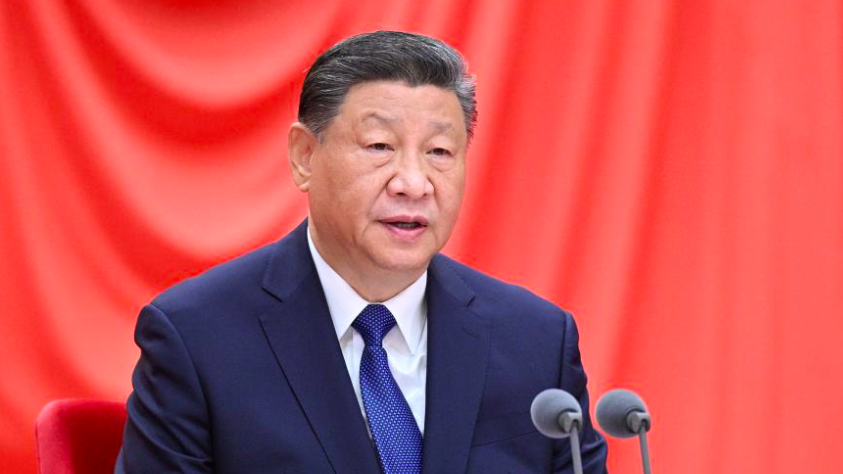 General Secretary of the Communist Party of China (CPC) Central Committee Xi Jinping, also Chinese president and chairman of the Central Military Commission, addresses the fourth plenary session of the 20th CPC Central Commission for Discipline Inspection (CCDI) on Jan. 6, 2025. (Xinhua/Li Xueren)